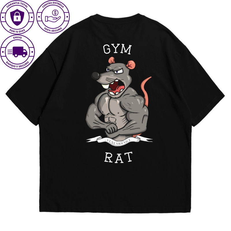 Camiseta Oversize Gym Rat