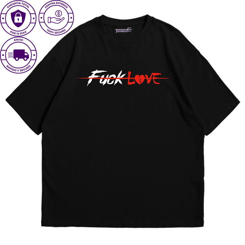 Camiseta Oversize Fuck Love