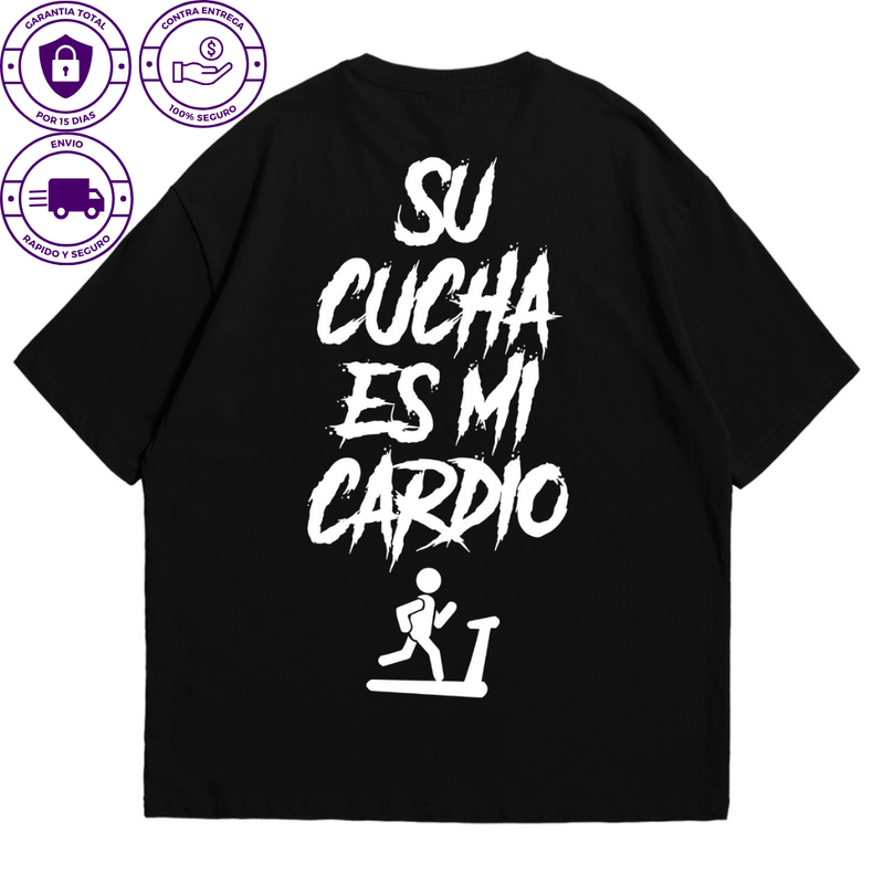 Camiseta Oversize Su Cucha Es Mi Cardio